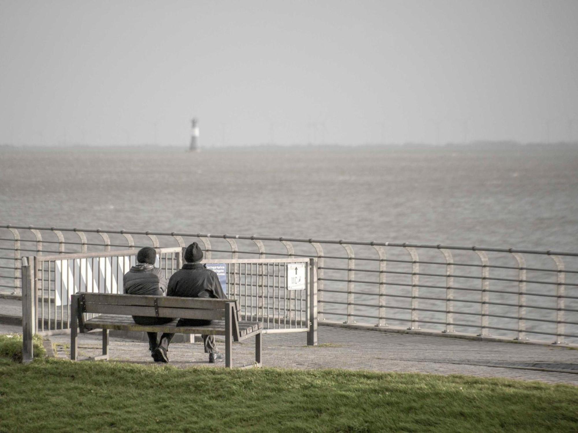 129 Suedstrand Nordsee Fewo Wilhelmshaven Bagian luar foto